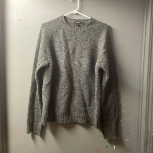 J Crew gray mens lambswool sweater size Large